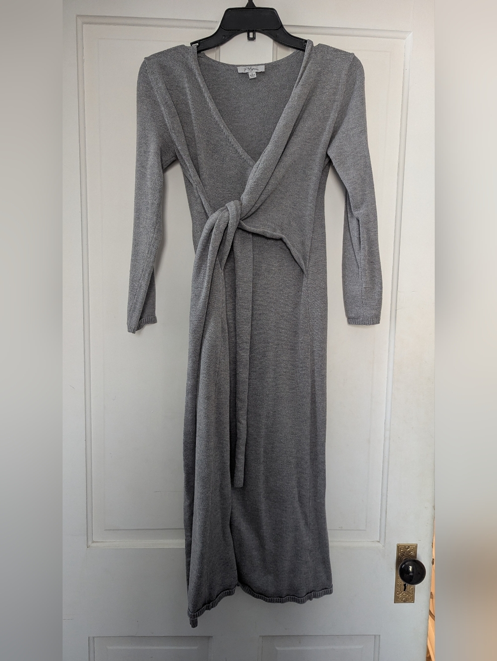 NWT Piper And Scoot Heather Gray Sweater Dress By Polagram - Picture 4 of 6